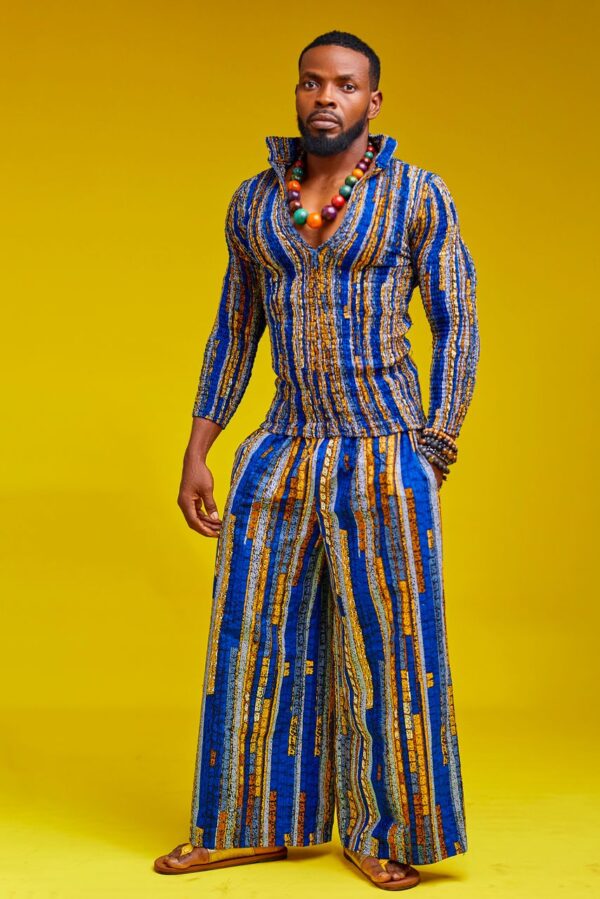 Ankara stretchy top with a matching pants