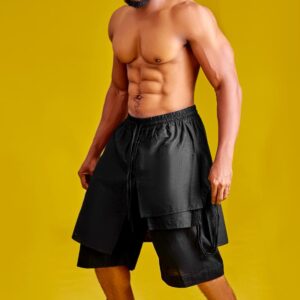 Afroset linen rouged short